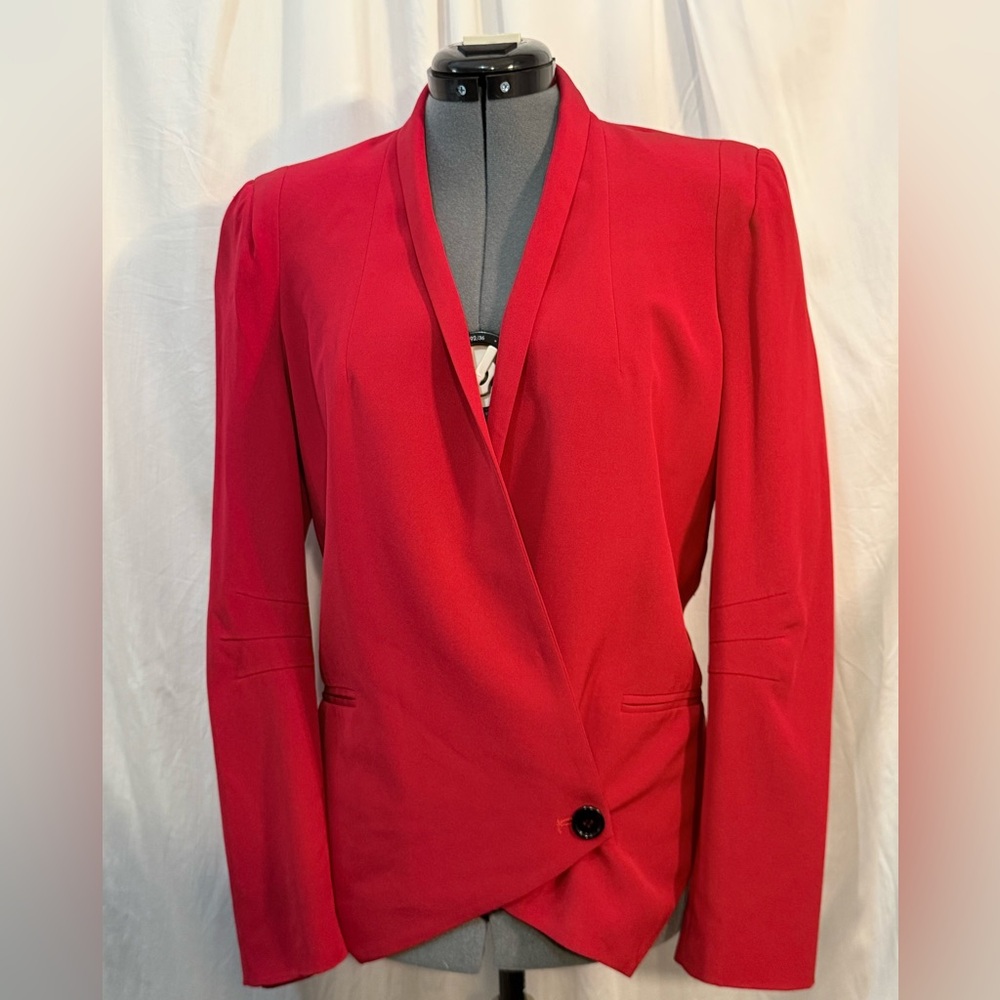 Rebecca Minkoff Becky Jacket Red Silk Blazer